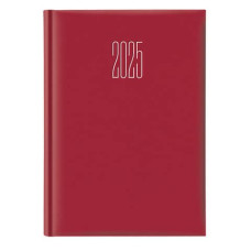 AGENDA 2025 GRANDE SETTIMANALE 17X24 CM GOMMATO ROSSO