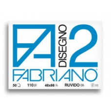 ALBUM DA DISEGNO FABRIANO F2 110 G/M² 48X66 CM 50 FOGLI RUVIDO