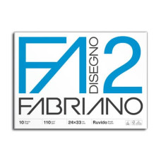 ALBUM DA DISEGNO FABRIANO F2 PUNTO METALLICO 110 G/M² 24X33 CM RUVIDO