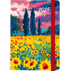 AGENDA 2025 PICCOLA PAINTING A QUADRETTI 10,5X14,8 CON ELASTICO