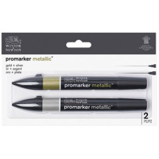 WN PROMARKER PANTONE PENNARELLO SET 2 METALLIC GOLD E SILVER