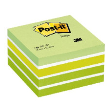 3M POST IT CUBO 76X76 (CLASSICO) 450FG VERDE PASTELLO