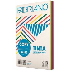 FABRIANO COPY TINTA A4 80GR MULTICOLOR 5 COLORI FORTI 250FF