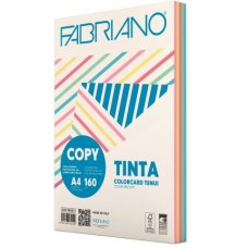 FABRIANO COPY TINTA A4 160GR CARTONCINO 5 COLORI TENUI 100 FOGLI